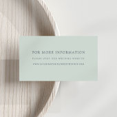 Sorbetの結婚Webサイトカード |パステルグリーン エンクロージャーカード