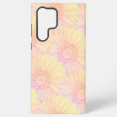 Sorbet pastel coloured daisy pattern - large samsung galaxyケース (裏面)