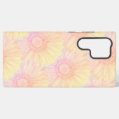 Sorbet pastel coloured daisy pattern - large samsung galaxyケース (裏面横)