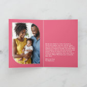 Sorbet Shine Happy New Year Retro Groovy Photo シーズンカード (内部)