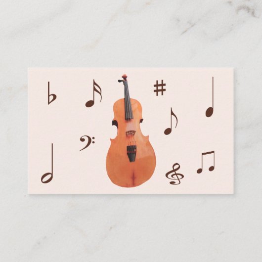 Sorbus Guitar Music Notes 名刺 (裏面)