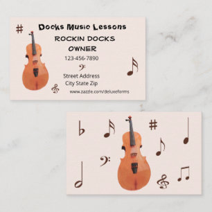 Sorbus Guitar Music Notes 名刺