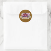 Sorcerer D20 Class Crest Sticker - Funny D&D Sorce ラウンドシール (バッグ)