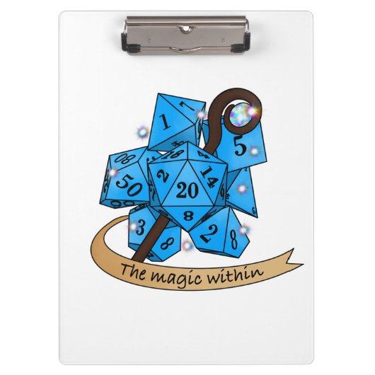 Sorcerer Dice Design クリップボード (正面)