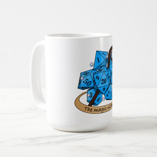 Sorcerer Dice Design コーヒーマグカップ (正面左)