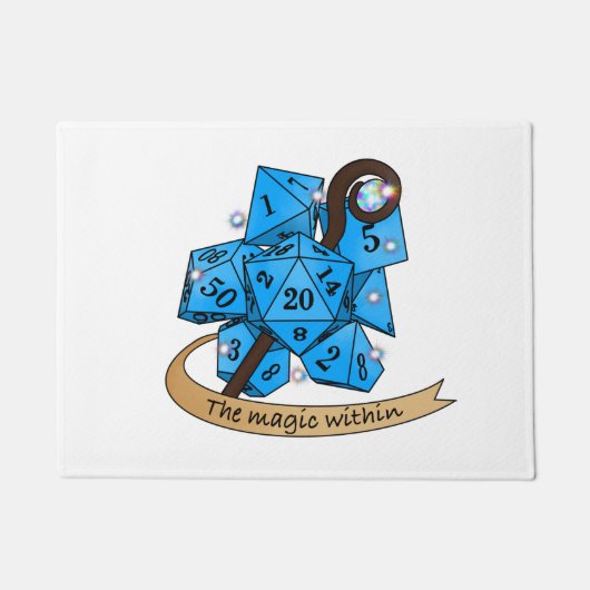 Sorcerer Dice Design ドアマット (正面)