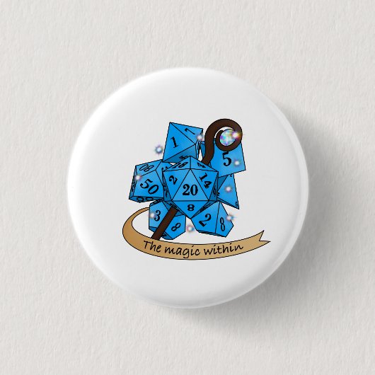 Sorcerer Dice Design 缶バッジ (正面)