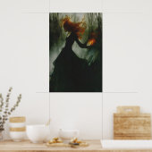 Sorceress Art, Witchy Wall Art Print, Occult ポスター (キッチン)