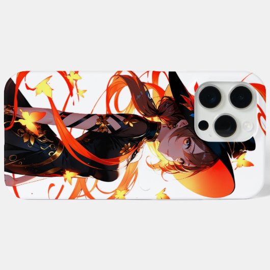 🔥 Sorcière Anime & Papillons de Feu 🦋 Case-Mate iPhoneケース (裏面 (横))