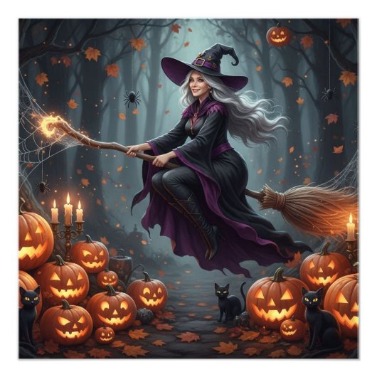 Sorcière volante magique フォトプリント            (正面)