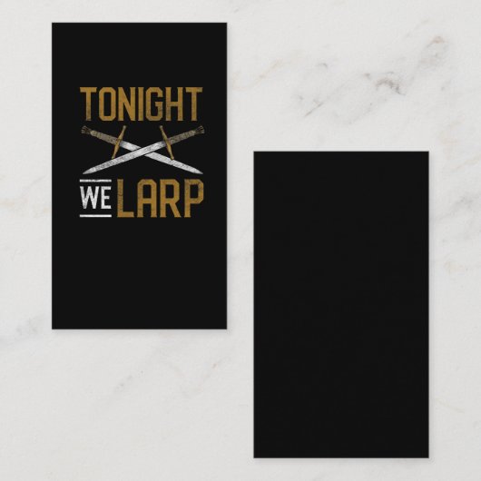 Sord Larp RPGファンタジーライブアクションロ遊ール 名刺 (正面/裏面)