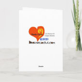 Sore Thumbsメールや文字を打つロマンチックグリーティングカード カード (裏面)