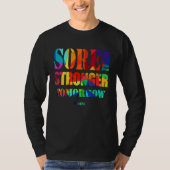 Sore Today Stronger Tomorrow Workout Motivational  Tシャツ (正面)