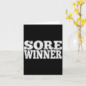 Sore Winner Funny Gym Quote Workout Exercise And F カード (黄色い花)