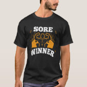 Sore Winner  Gym Quote Workout Exercise And Fitnes Tシャツ (正面)