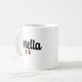 Sorella Italian Flag Mug - Gift for Sister コーヒーマグカップ (正面左)