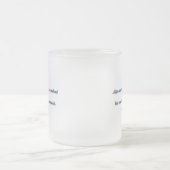 Soren Kierkegaardによる生活引用文 – 人生は… フロストグラスマグカップ (中央)