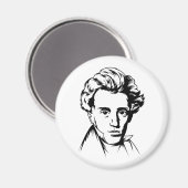 Soren Kierkegaard哲学の実存主義のポルトラ マグネット (正面/裏面)