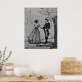 Søren Kierkegaard and Regine Olsen ポスター (キッチン)