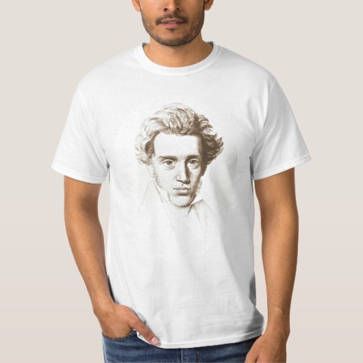 Søren Kierkegaard - Existentialistの哲学者 Tシャツ (正面)