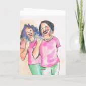 Sororityパーソナライズされたノートカード ノートカード (裏面)