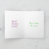 Sororityパーソナライズされたノートカード ノートカード (内部)