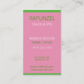 Sorority Girlsビジネスカード 名刺 (裏面)