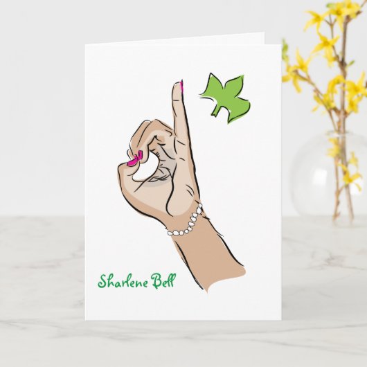 Sorority Life Greeting Card カード (黄色い花)