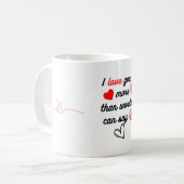 Sorprende a tu pareja con esta taza única  コーヒーマグカップ (正面左)