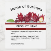 Sorrel & Ginger Label ワインラベル (シングルラベル)