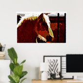 Sorrel Horse In Profile Poster ポスター (ホームオフィス)