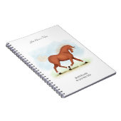 Sorrel PonyまたはHorse パーソナライズされた Owner's Journal ノートブック (右側)