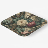 Sorrow in Any Language – Gothic Victorian Floral ペーパープレート (傾斜あり)