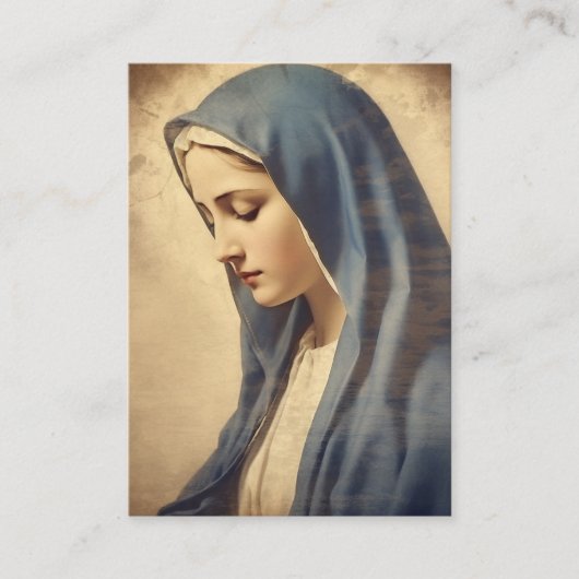 Sorrowful Mother Mary Catholic Funeral Memorial 名刺 (正面)