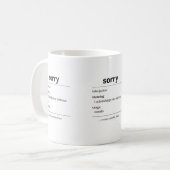 sorry – カナダでよく使われるフレーズの定義 マグカップ (正面左)