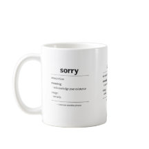sorry – カナダでよく使われるフレーズの定義 マグカップ