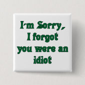 [Sorry]ボタン 缶バッジ (正面)