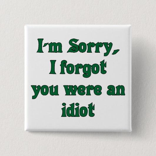 [Sorry]ボタン 缶バッジ (正面)