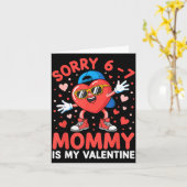Sorry 67 Mommy Is My Valentine Six Seven Meme Kids カード (黄色い花)