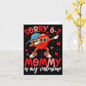 Sorry 67 Mommy Is My Valentine Six Seven Meme Kids カード (黄色い花)