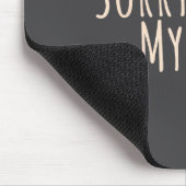 Sorry About My Dad Funny Father Son Daughter Sayin マウスパッド (コーナー)