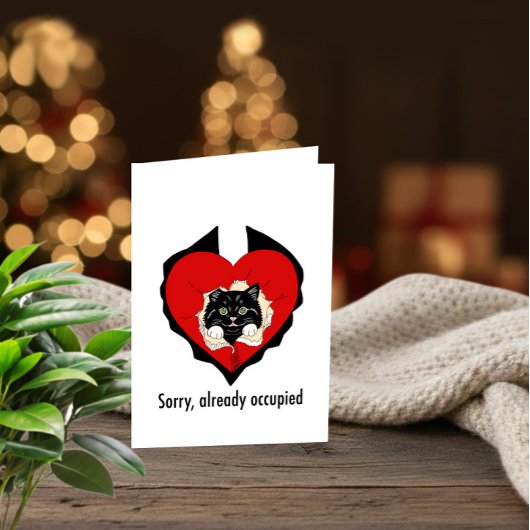 Sorry, Already Occupied – Funny Anti-Valentine Car シーズンカード
