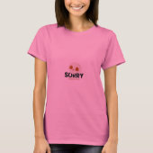 「Sorry & Birds Logo Tシャツ | ピンクの女性のティー» (正面)