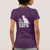 SORRY BOYS I LIKE CATS - ホワイト -.png Tシャツ (裏面)