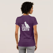SORRY BOYS I LIKE CATS - ホワイト -.png Tシャツ (裏面フル)