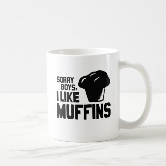 SORRY BOYS I LIKE MUFFINS -.png コーヒーマグカップ (右)