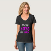 Sorry Boys i'm Lesbian | Lesbian Pride  Tシャツ (正面フル)