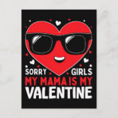 Sorry boys my mama is my valentine family lover  シーズンポストカード (正面)