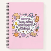 Sorry busy doing introvert things ノートブック (正面)