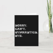 Sorry Can’t Gymnastics Bye - Funny Gymnast Vaults  カード (正面)